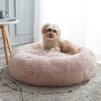 WESTERN HOME WH Calming Dog & Cat Donut Cuddler, Anti-Anxiety Warming Cozy Soft by WESTERNHOME