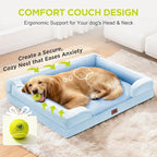 Orthopedic Dog Beds for Large Medium Dogs, Big Waterproof Memory Foam Pet Couch - Image 7