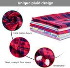 Dog Bandanas XLarge-5PCS Birthday Gift Puppy Bandana Vibrant Color Plaid - Image 3