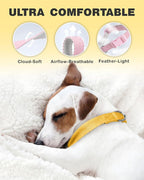 Dynmeow Soft and Breathable Cotton Dog Collar, Durable Adjustable Pet Collar - Image 4