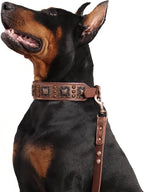 PET ARTIST Soft Padded Leather Dog Collar, 2 inch Wide Genuine Leather Dog - Image 7