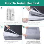 Orthopedic Dog Beds for Large Dogs, Waterproof Lined Egg Crate Foam Pet Bed Mat - Image 6