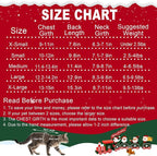 Cat Christmas Sweater Pet Winter Warm Coat Pajamas Reindeer Snowflake Knitwear - Image 3