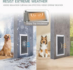 3-Flap Pet Door for Wall Dog Door for Wall Exterior, Large Doggie Door - Image 4