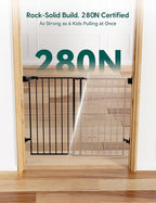 Babelio Baby Gate for Stairs, Kitchen & Doorways, No Bottom Bar| Easy - Image 4