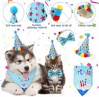 Weewooday Dog Birthday Party Supplies Birthday Boy Girl Cake Bandana Triangle - Image 4