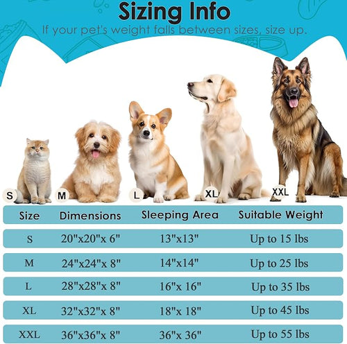 28in Large Dog Bed, Medium Size Dog and Cats, Calming Donut Bed - Image 2