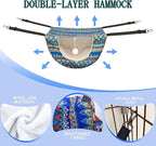 JSPYFITS Cat Cage Hammock with Ball, Double Layer Hanging Adjustable Soft Pet - Image 3