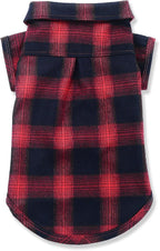 Koneseve Dog Shirt Pet Plaid Clothes T-Shirt Sweater Matching Breathable - Image 2