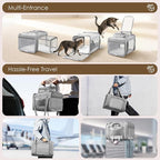 Top and 2 Sides Expandable Cat Carrier 18x11x11, TSA Airline Approved Dog - Image 6