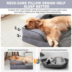 INVENHO Orthopedic Extra Large Dog Bed, XXL Waterproof Dog Sofa, Egg-Crate Foam - Image 5