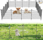 5 Panels No Dig Dog Fence Outdoor by OutdoorFence