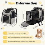 Zavothy Cat Backpack Carrier, Expandable Airline Approved Pet Backpack - Image 2