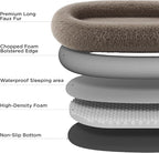 Bedsure Calming Human Dog Bed, Fluffy Faux Fur Orthopedic Pet Bean Bed - Image 4