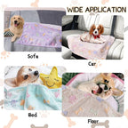 Rezutan Dog Blankets for 3 Pack Medium Blanket Cat Soft Fuzzy Blankets Washable - Image 5