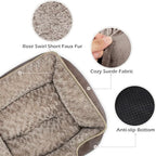 INVENHO Medium Dog Bed Rectangle Washable Orthopedic Soft Calming Sleeping - Image 4