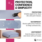 SILLY LEGACY Thin Reversible Waterproof Protective Bed Cover, - Image 5