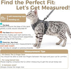 Cat Harness and Leash Set Escape Proof Tactical Large Kitten Harness Emotional - Image 2