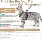 Cat Harness and Leash Set Escape Proof Tactical Medium Kitten Harness Emotional - Image 2