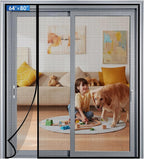 Magnetic Screen Door Left Right Side Opening Upgraded PET Mesh Greater Than by Longeas