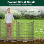 5 Panels Decorative Garden Fence - Image 2