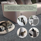 Cat Scratching Carpet Mat, Self-Adhesive Trimmable Cat Climbing Post Covered - Image 5