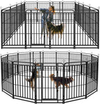Heavy Duty Dog Playpen: 16 Steel Panels 47" Height, Square Steel Pipe by Committedtobetterpetlife