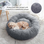 WESTERN HOME WH Calming Dog & Cat Donut Cuddler, Anti-Anxiety Warming Cozy Soft - Image 4