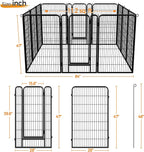 Yaheetech Dog Playpen Outdoor, 47 inch 12 Panels Dog Pen Indoor Heavy Duty - Image 7