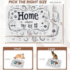 Home is Where My Dog is Dog Food Mat - Image 2