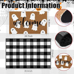Tinideya 2 Pcs Door Mat Welcome Non Slip Coir Mats Floor Layering Doormats - Image 2