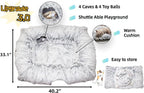 XxingSheep 4 Cave Shuttled XL Cat Tunnel Bed - Image 2