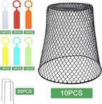 10 Pcs 9"×9" Chicken Wire Plant Protectors from Animals, Plant Cage Garden - Image 3