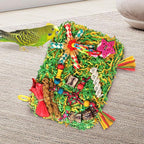 Bird Toys Parakeet Toys, Large-Sized Parrot Foraging & Shredding Cage Hanging - Image 7