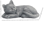 Garden Sleeping Cat Memorial Stone Cat Grave Marker Remembrance Kitten Statues - Image 5