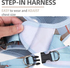 PUPTECK Adjustable Dog Harness Collar and Leash Set Step in No Pull Pet Harness - Image 3