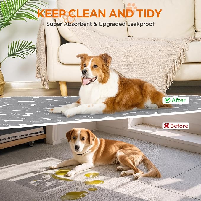 Reusable Puppy Pads, Super Absorbent Leakproof Dog Training Pads, Non-Slip - Image 7