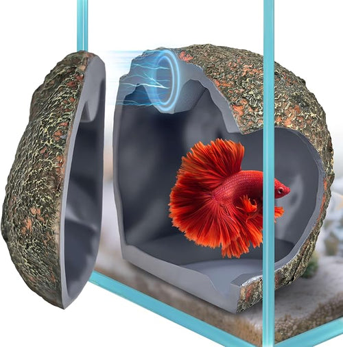 3rd-Gen Magnetic Aquarium Cave, Realistic Magnetic Rocks Fish Tank Decor by BetterAquaSolutions