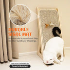 PETKARAY Cat Scratcher, Sisal Scratching Ramp, L Shape Scratch Pad - Image 5