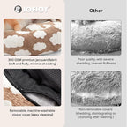 JOEJOY Donut Small Dog Bed, Round Cat Beds - Image 3