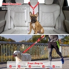 BWOGUE Pet Dog Cat Seat Belt Reflective Car Dog Headrest Restraint Leash - Image 7