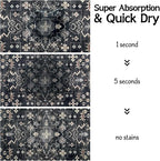 Pet Food Mats for Floor, Absorbent Dog Mat for Food and Water Dispenser - Image 4
