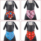 30 Pack Large Polka Dot Dog Bandanas Stitch Dog Bandana Bulk Reversible Print - Image 4