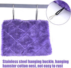 MOACC Winter Warm Bird Nest House Shed Hut Hanging Hammock Finch Cage Plush - Image 3
