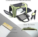 Soft Sided Carrier for Small Medium Cats Dogs, TSA Airline Approved Collapsible - Image 2