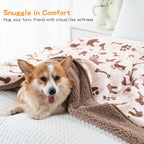Waterproof Dog Blankets Pet Blanket 60"x80", Soft Fluffy Sofa Car Bed Protector - Image 5
