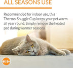 K&H Pet Products Heated Cat Bed Indoor, Thermo-Snuggle Cup Bomber Soft Heated - Image 9