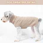 Knitted Dog Sweaters for Small Dogs Warm Small Dog Clothes Winter Sleeveless - Image 6