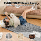 FUNNY FUZZY Pet Couch Covers for Sofa, Washable Dog Couch Cover Protector for - Image 4