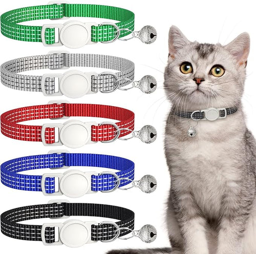 5 Pack Reflective-Breakaway Cat Collars by Hoeraonr